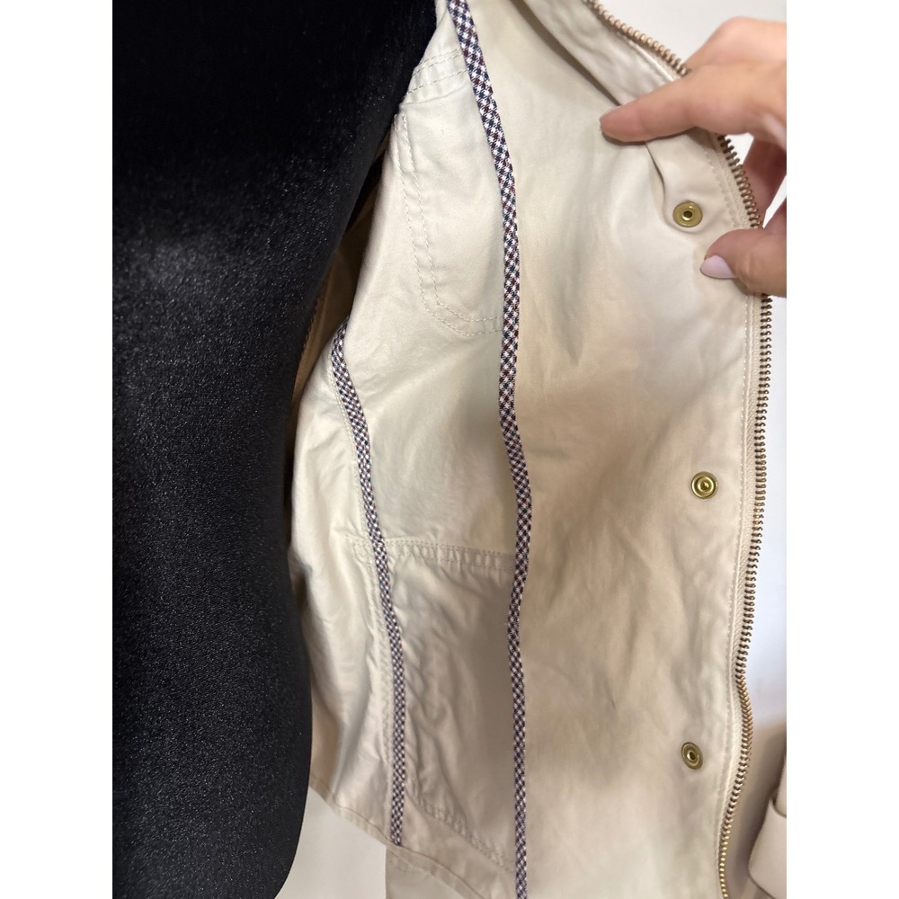 J.Crew Women's Downtown Field Khaki Jacket Utility Cotton Size Small - Picture 9 of 11